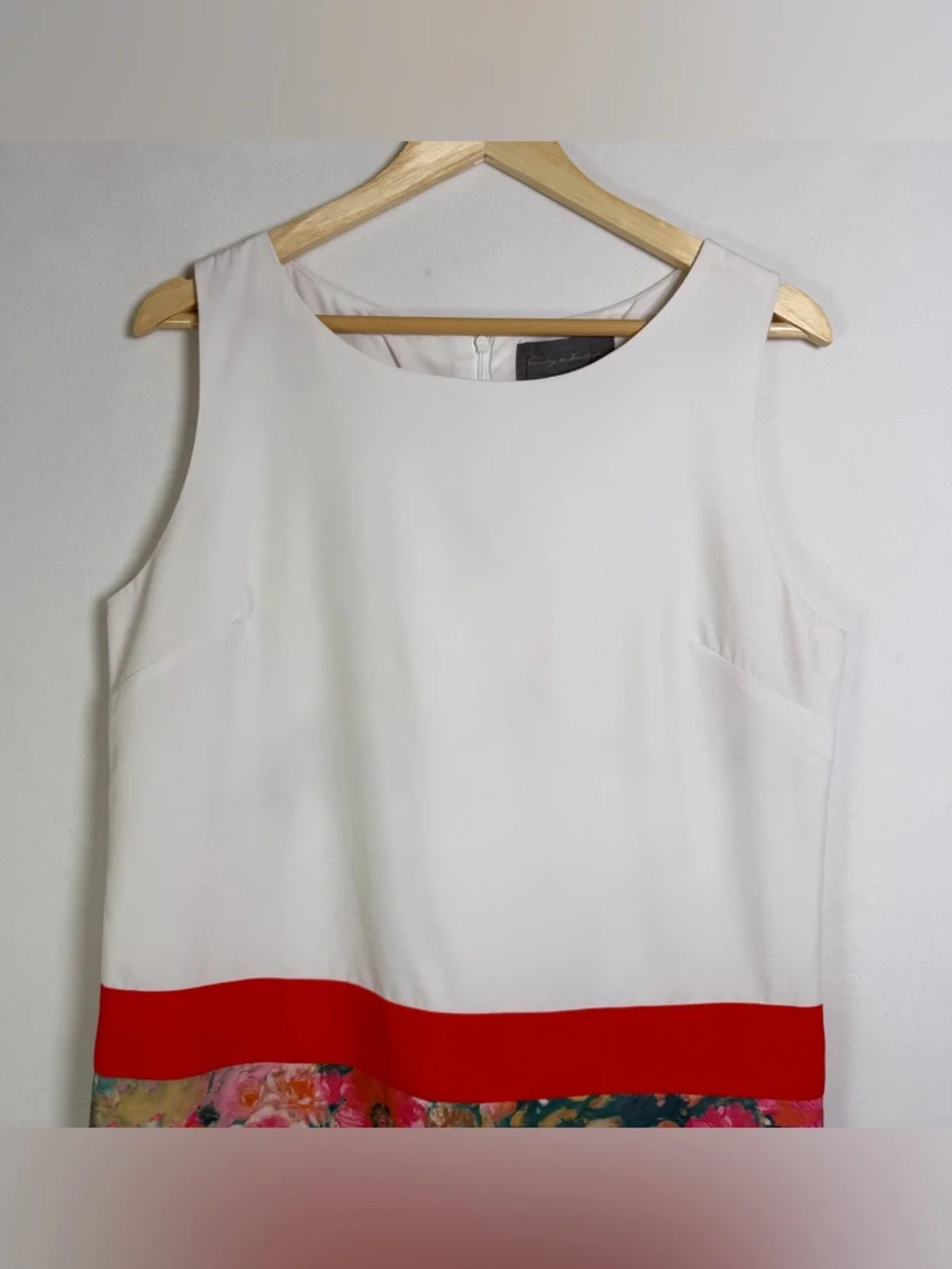 Anthropologie Sunday in Brooklyn Floral Colorblock Sheath Dress Women’s Sz 4 - Picture 4 of 9